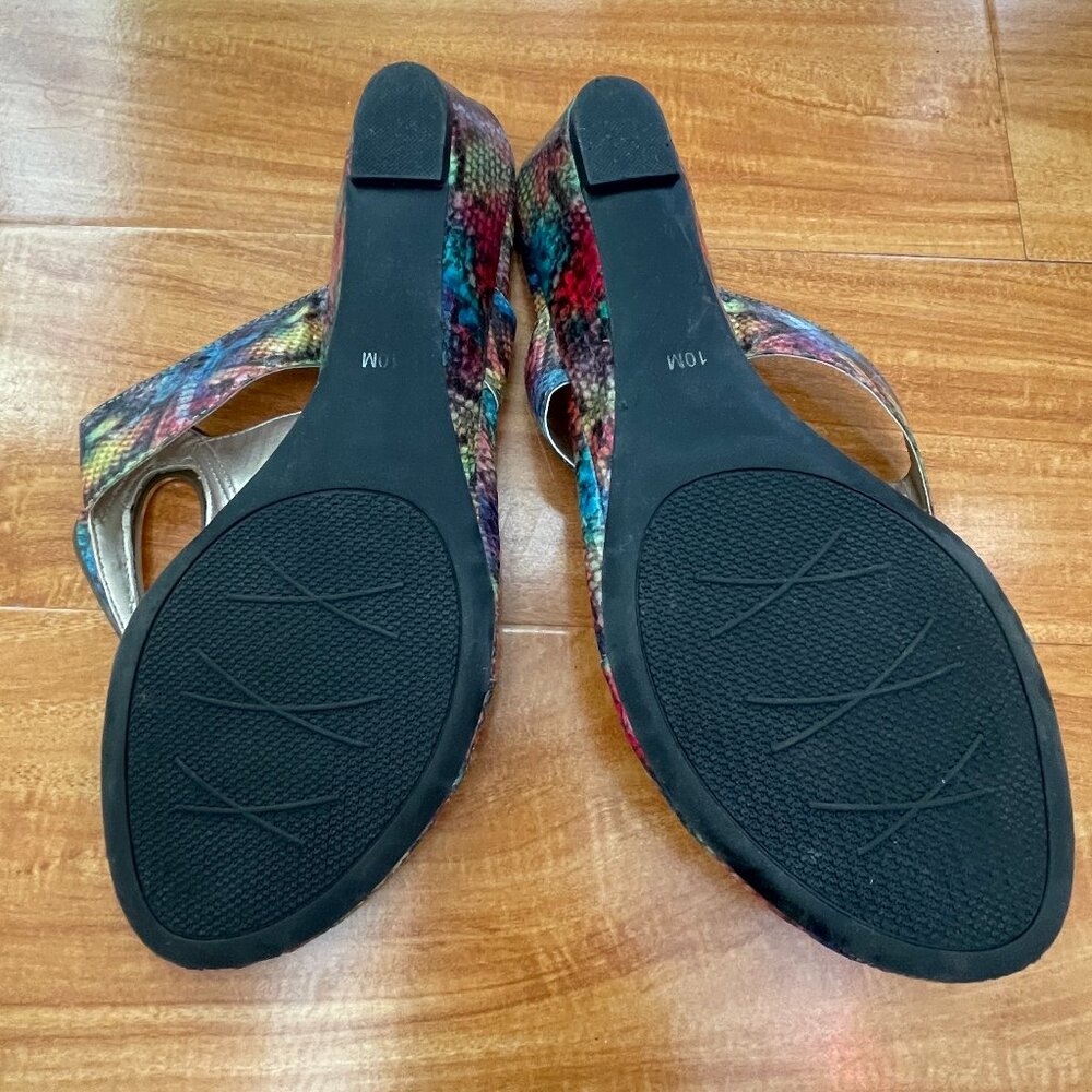 Impo Gussy Multicolor Wedge Sandals women's size 10M - Picture 3 of 5